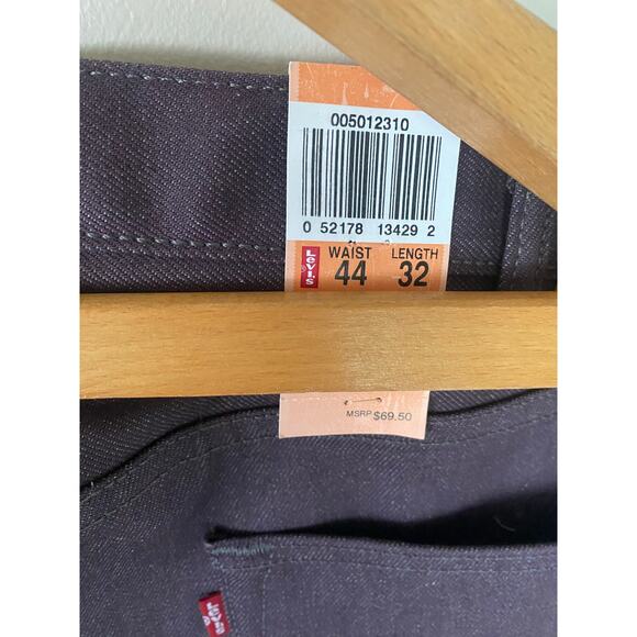 Levi’s 501 mens button fly white oak cone denim 44x32 purple Shrink to fit - Picture 2 of 5